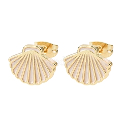 Серьги-гвоздики из латуни&nbsp;LS-EJEW-B152-01G-04