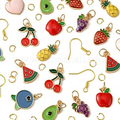 9 пара сережек с подвесками на фруктовую тематику своими руками&nbsp;DIY-FS0006-03