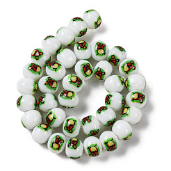 Печать стеклянных бусин для ожерелья изготовление браслетов&nbsp;GLAA-B020-02A-04