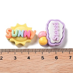 Макарун цветная непрозрачная смола декодирование кабошонов&nbsp;RESI-K035-03