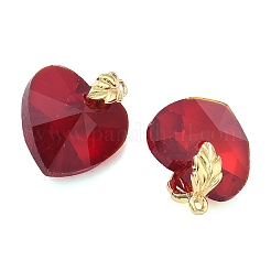 Латунь стекло кулоны&nbsp;KK-H259-07G