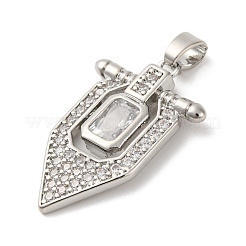 Латунные подвески с кубическим цирконием&nbsp;KK-D536-16P