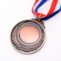 Спортивная медаль из цинкового сплава с подвеской в форме кабошона&nbsp;LS-PALLOY-WH0071-13R