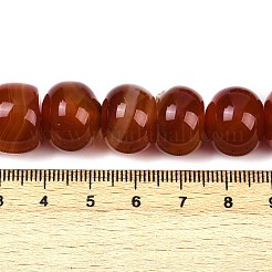 Окрашенные естественный агат бисер пряди&nbsp;G-U030-A01-02