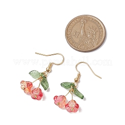 4 пара 4 стилей стеклянных и акриловых подвесных украшений&nbsp;EJEW-TA00540