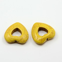 Синтетические бирюзовые бусины G-MSMC007-M1