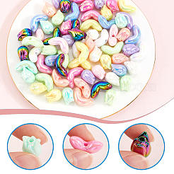 80 шт. 20 стиля акриловых бусин с УФ-покрытием&nbsp;OACR-SC0001-86