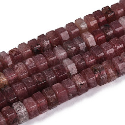 Природного кварца клубники нитей бисера&nbsp;G-N357-14A-11