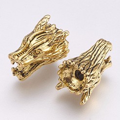 Сплавочные овальные бусины тибетского стиля &nbsp;PALLOY-K234-04