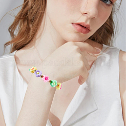 400шт двухцветные непрозрачные акриловые бусины&nbsp;SACR-PA0001-19