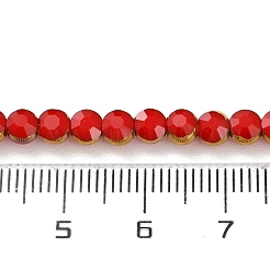 Стеклянные бусины с гальваническим покрытием &nbsp;EGLA-A040-01A