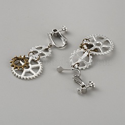 Серьги-клипсы из сплава для женщин EJEW-WH0033-47C