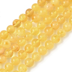 Янтарные шарики нити&nbsp;G-L095-B01-6mm-01