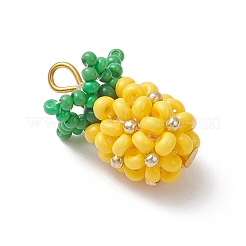 Подвески из латунного стекла с бусинами&nbsp;PALLOY-MZ01107