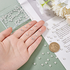 100 шт. разделительные бусины из нержавеющей стали 304&nbsp;STAS-UN0060-64