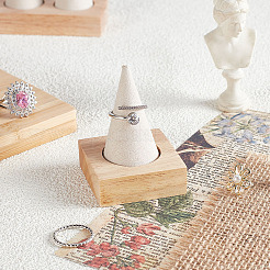 1 держатель-органайзер из деревянного конуса&nbsp;RDIS-WH0031-02A-01