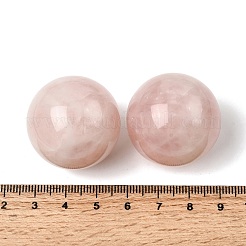 Сферические бусины из натурального розового кварца&nbsp;G-I367-05F-01