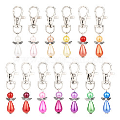 Украшение из пластикового кулона ангела&nbsp;HJEW-TAC0049