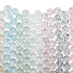 350шт 7 цвета прозрачные акриловые бусины&nbsp;MACR-PA0001-26
