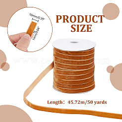 Бархатная лента с одной лицевой стороной длиной 50 ярд.&nbsp;OCOR-WH0086-41B