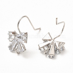 Латунные крючки для серьги из чистого циркония&nbsp;LS-ZIRC-K087-23P