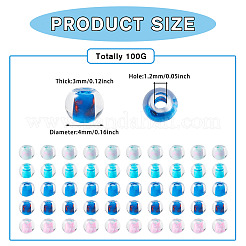 100 г прозрачные стеклянные круглые бусины&nbsp;SEED-TA0001-44D