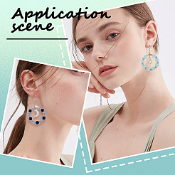 60 шт. 6 стиля латунных 2-петлевых подвесок&nbsp;KK-SP0002-05