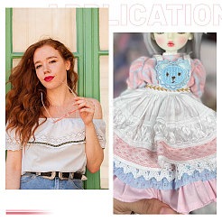 6 ярд двухцветной полиэстеровой плетеной кружевной отделки&nbsp;OCOR-GL0001-18