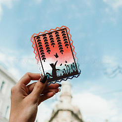 Трафареты для резки углеродистой стали в форме кошки&nbsp;DIY-WH0309-2488