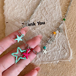 Ожерелья с подвесками из звездчатого сплава для женщин&nbsp;FS-WGC6B3D-01