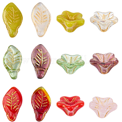 60шт 2 стиля прозрачные стеклянные бусины&nbsp;GLAA-SC0002-96