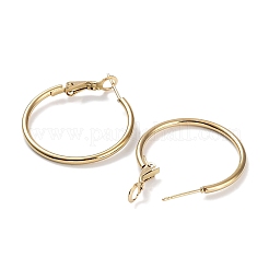 Кольцо 304 нержавеющая сталь серьги-кольца для женщин мужчин&nbsp;EJEW-B049-02C-G