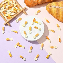 50 шт. 5 стиля кухонной утвари тематические смоляные кабошоны&nbsp;RESI-CJ0004-23