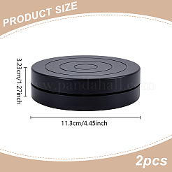 Плоский круглый мини пластиковый вращающийся поворотный круг для лепки гончарный круг&nbsp;CELT-WH0007-002B