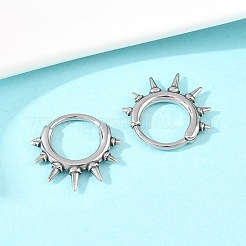 Серьги-гвоздики из нержавеющей стали 316 с шипами для хряща&nbsp;AJEW-C044-15AS