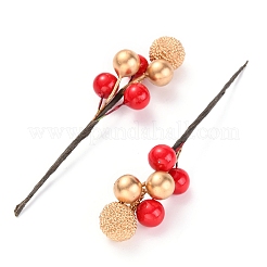 Пена искусственные новогодние ягоды с веткой&nbsp;LS-DIY-B019-02E