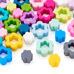 30 шт. 30 стильных силиконовых бусин-цветочков&nbsp;SIL-TA0001-83