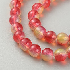 Имитация нефритовых стеклянных бусин&nbsp;LS-GLAA-WH0038-07B