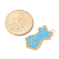 Подвески ручной работы из стеклянных бусин в форме кошки&nbsp;PALLOY-MZ00604-02