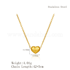 Ожерелья из нержавеющей стали с подвеской в форме сердца для женщин&nbsp;XB4381-2