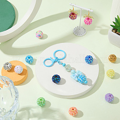 30шт 15 цвета непрозрачные акриловые бусины&nbsp;OACR-SC0002-14