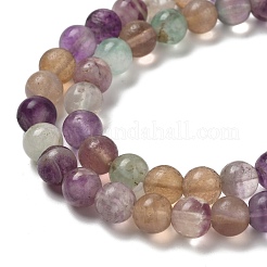Природные флюорита нити бисера&nbsp;G-K153-B36-8mm