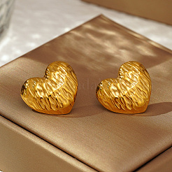 Стильные серьги-гвоздики в форме сердца из нержавеющей стали 304&nbsp;TR6731