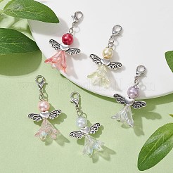 Украшения из акриловой подвески в виде ангела&nbsp;HJEW-JM01366-02