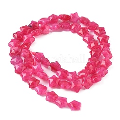 Окрашенные нити из натурального малайзийского нефрита в виде звездочек&nbsp;G-Z080-A01-03