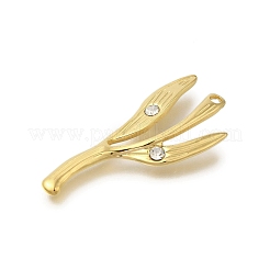 Подвески из нержавеющей стали 304 со стразами&nbsp;STAS-U027-11G-02