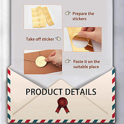 30 лист 6 пластиковых самоклеящихся наклеек с тиснением из золотой фольги в растительном и животном стиле&nbsp;DIY-CP0006-31