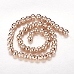 Гальванизировать немагнитных синтетический гематит бисер пряди&nbsp;G-P194-01-8mm