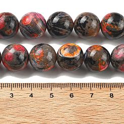 Природные многоцветные агат бисер пряди&nbsp;G-A261-B06-14mm