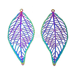 Ионное покрытие(ip) 201 нержавеющая сталь филигранные большие подвески&nbsp;LS-STAS-S118-098